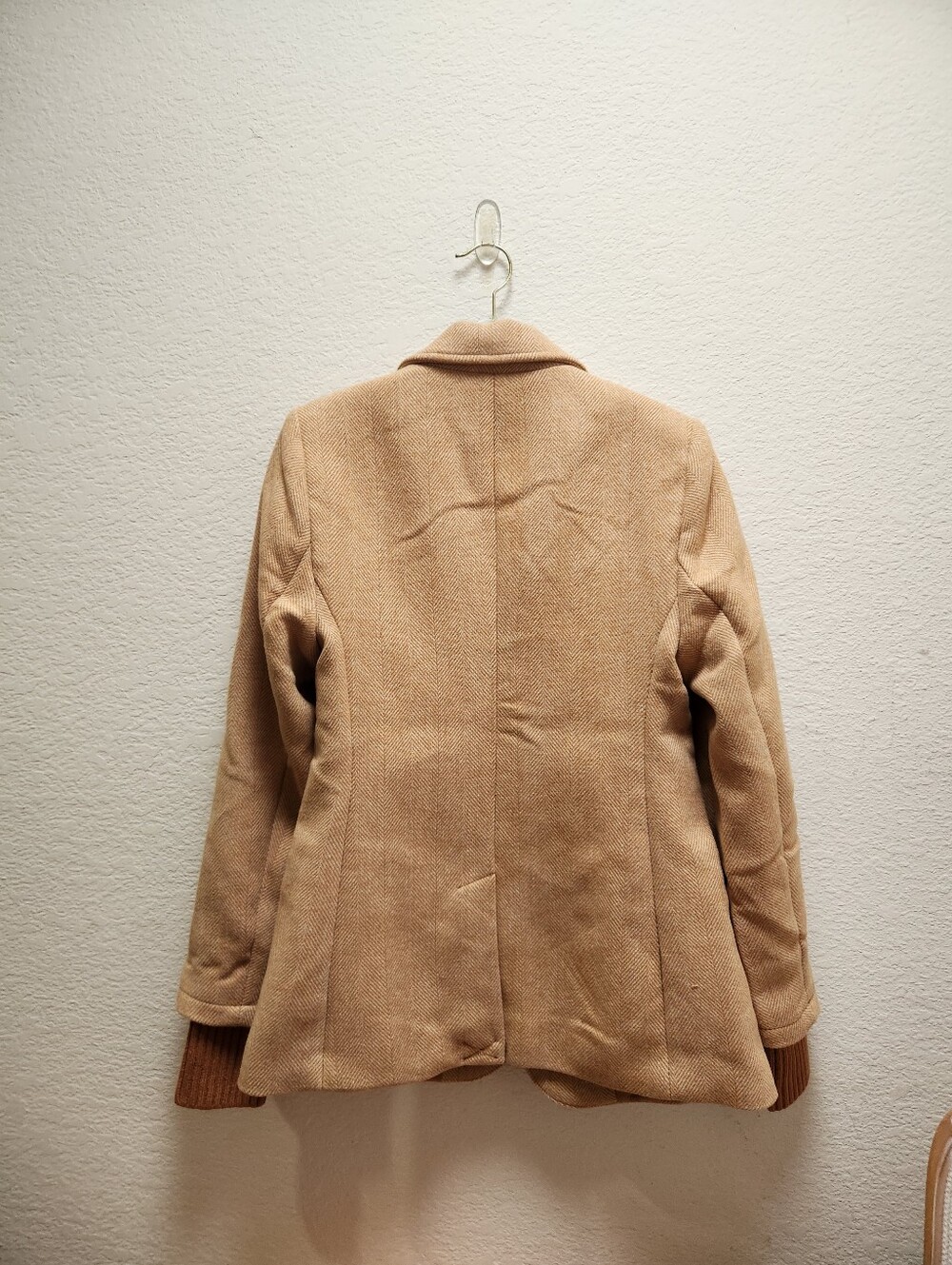 Free Assembly Women's Single-Breasted Blazer with Ribbed Cuff XSmall - Picture 6 of 7